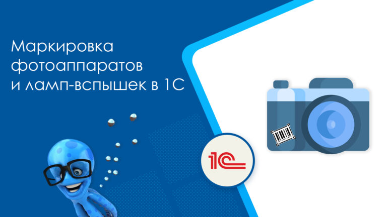 Маркировка фотоаппаратов и ламп-вспышек в 1С