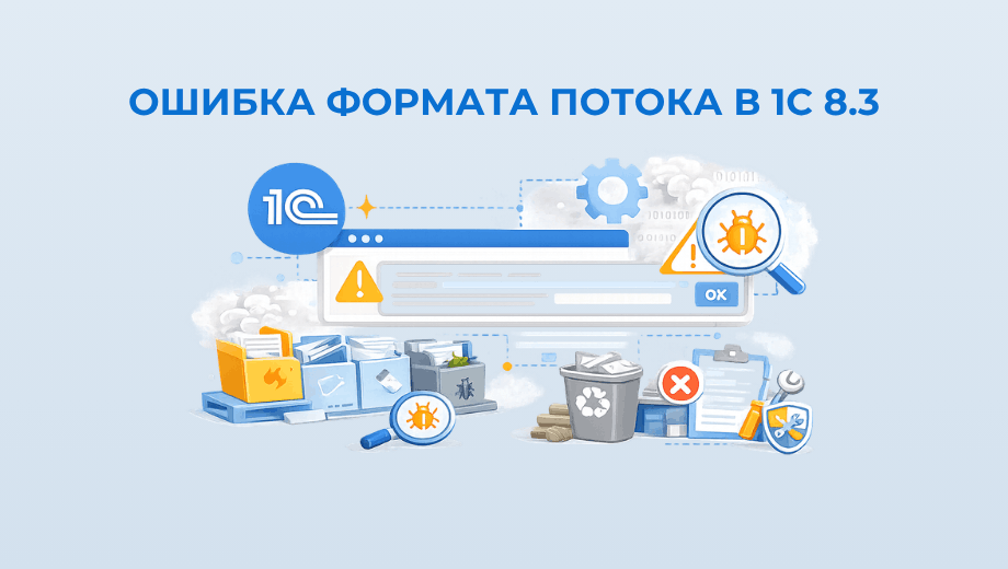 Ошибка формата потока в 1С 8.3 — причины появления и способы исправления ошибки